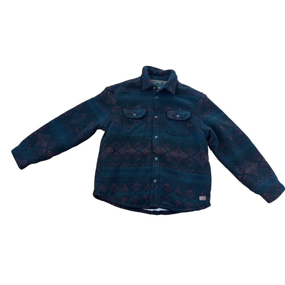 JACHS New York Premium Wool Blend Southwestern Sherpa Lined Men's Jacket Sz XL
